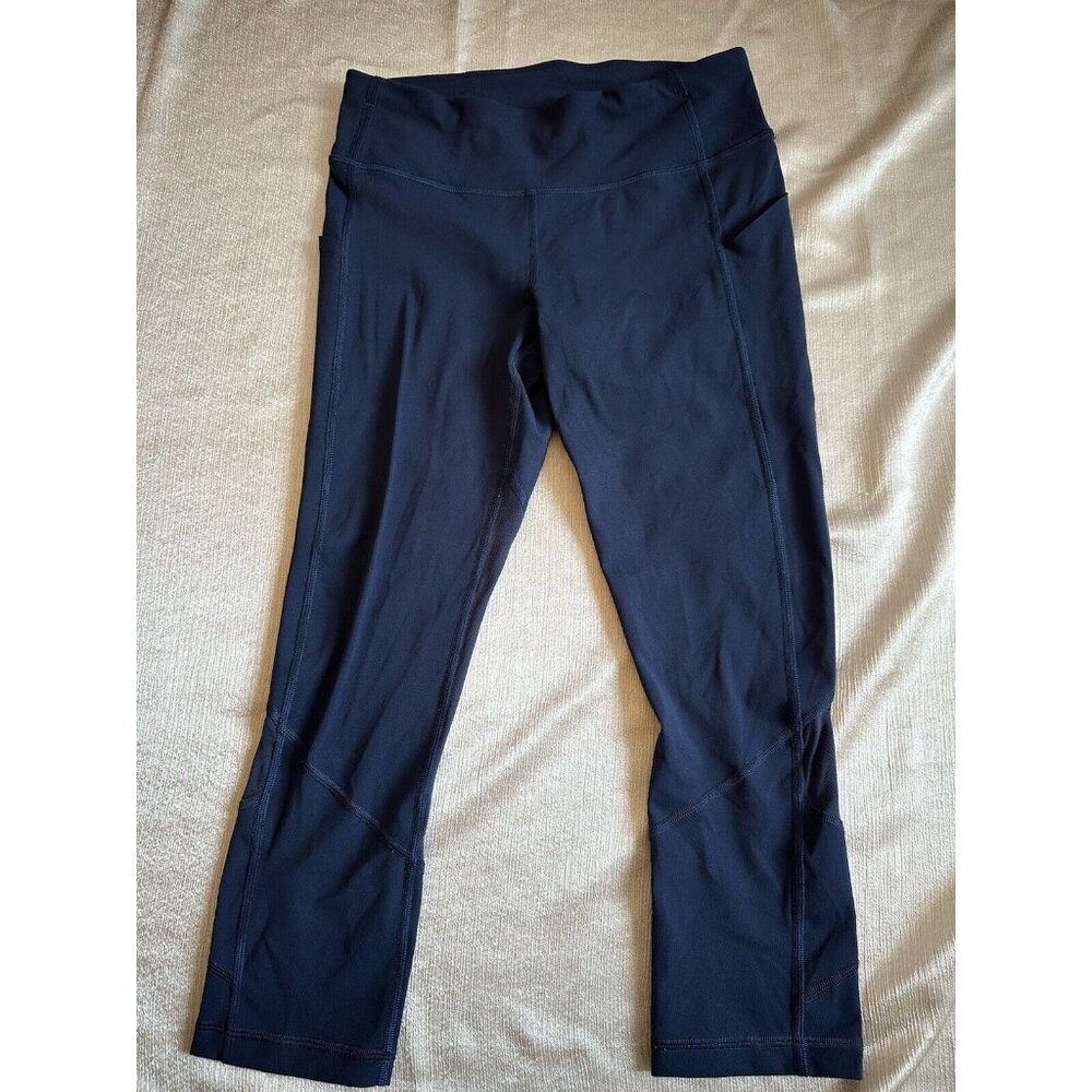 Lululemon Pace Rival Crop (22") Navy Mesh Size‎ 6